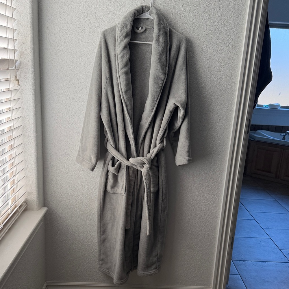 Pottery Barn Soft Gray Robe